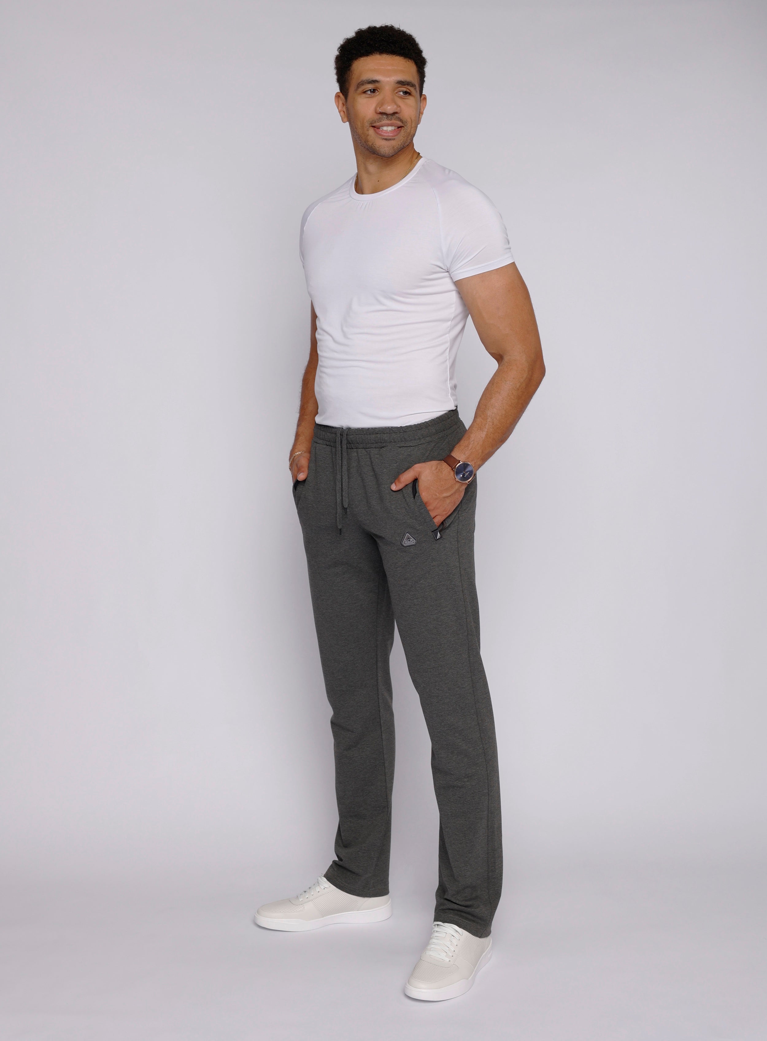 Pantalones de chándal deportivos para hombre, comodidad durante todo el día - Rectos (tallas grandes)