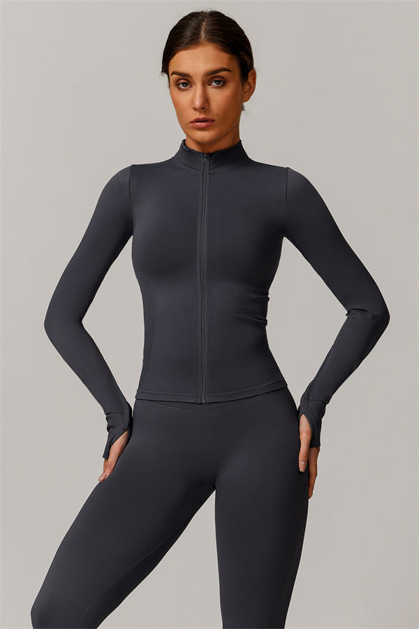 Conjunto de 3 piezas Nova Luxe: chaqueta, sujetador deportivo y leggings