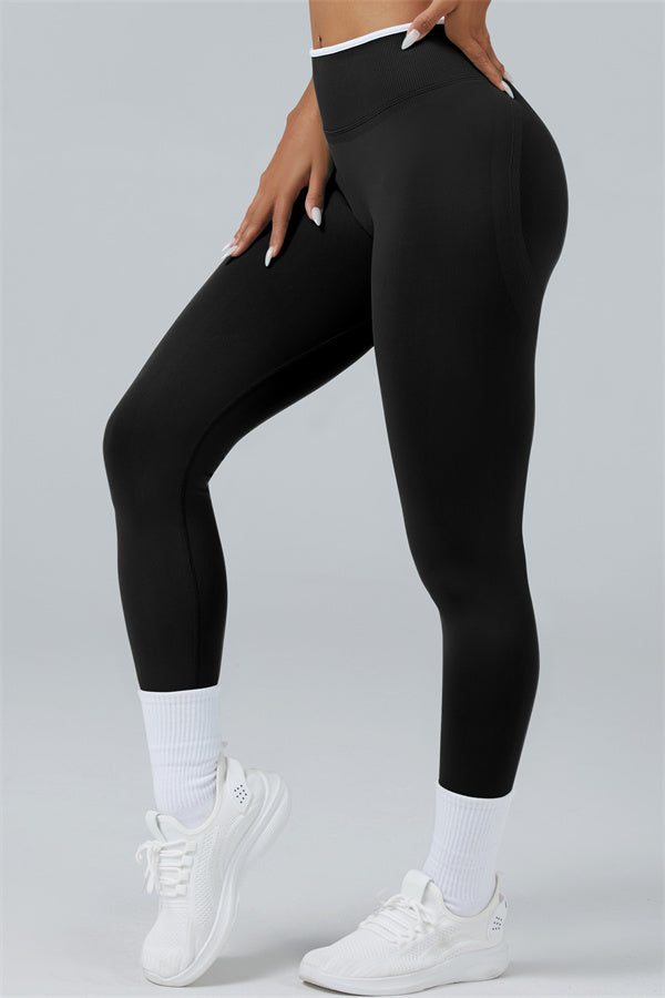 Conjunto de 2 piezas Elevate New: Top corto de manga larga y leggings