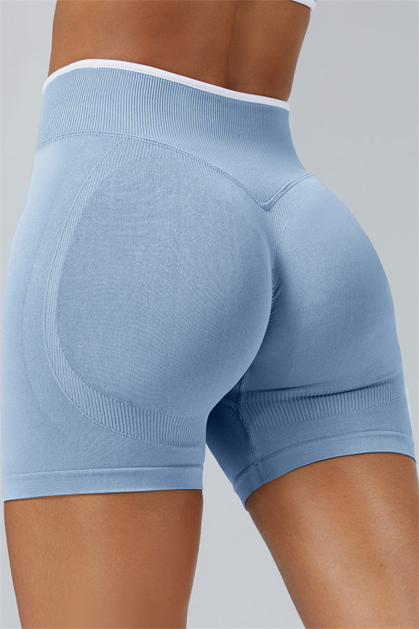 Conjunto de 2 Piezas de Top Corto de Manga Larga y Shorts Elevate