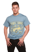Camiseta Gráfica de Manga Corta para Hombre Fuel For The Soul de Viscosa de Bambú/Algodón Orgánico