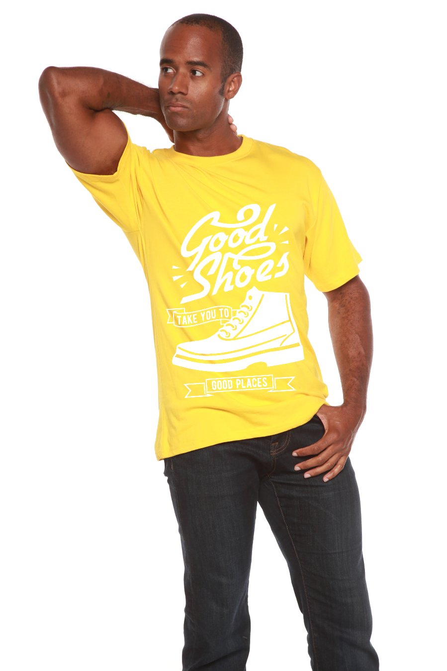 Good Shoes Camiseta gráfica de manga corta para hombre de bambú viscosa/algodón orgánico