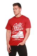 Good Shoes Camiseta gráfica de manga corta para hombre de bambú viscosa/algodón orgánico
