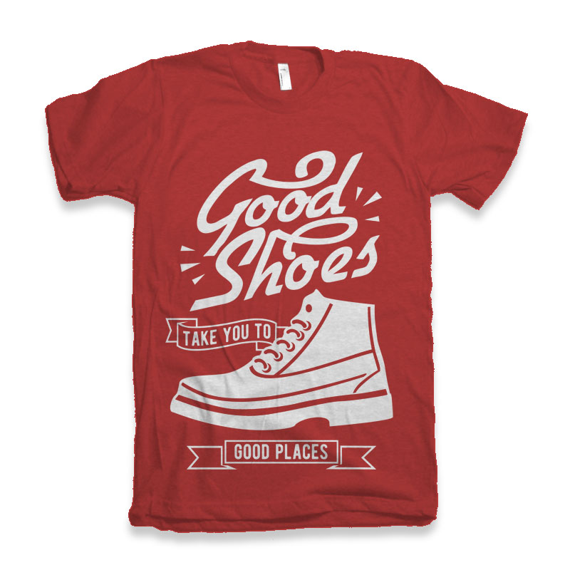 Good Shoes Camiseta gráfica de manga corta para hombre de bambú viscosa/algodón orgánico