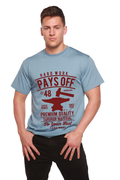 Camiseta gráfica de manga corta de bambú/viscosa de algodón orgánico para hombre "Hard Work Pays"