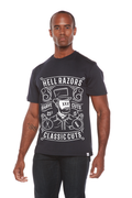 Camiseta gráfica de manga corta de bambú/algodón orgánico para hombre Hell Razors