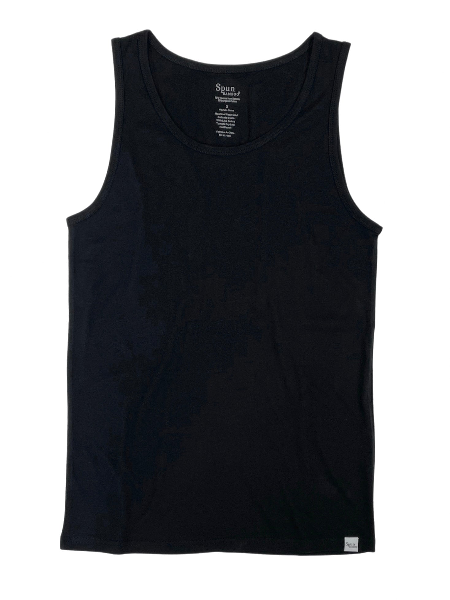 Nueva camiseta sin mangas de bambú viscosa/algodón orgánico para hombre
