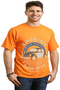 Camiseta gráfica de manga corta de viscosa de bambú/algodón orgánico "In Bugs We Men"