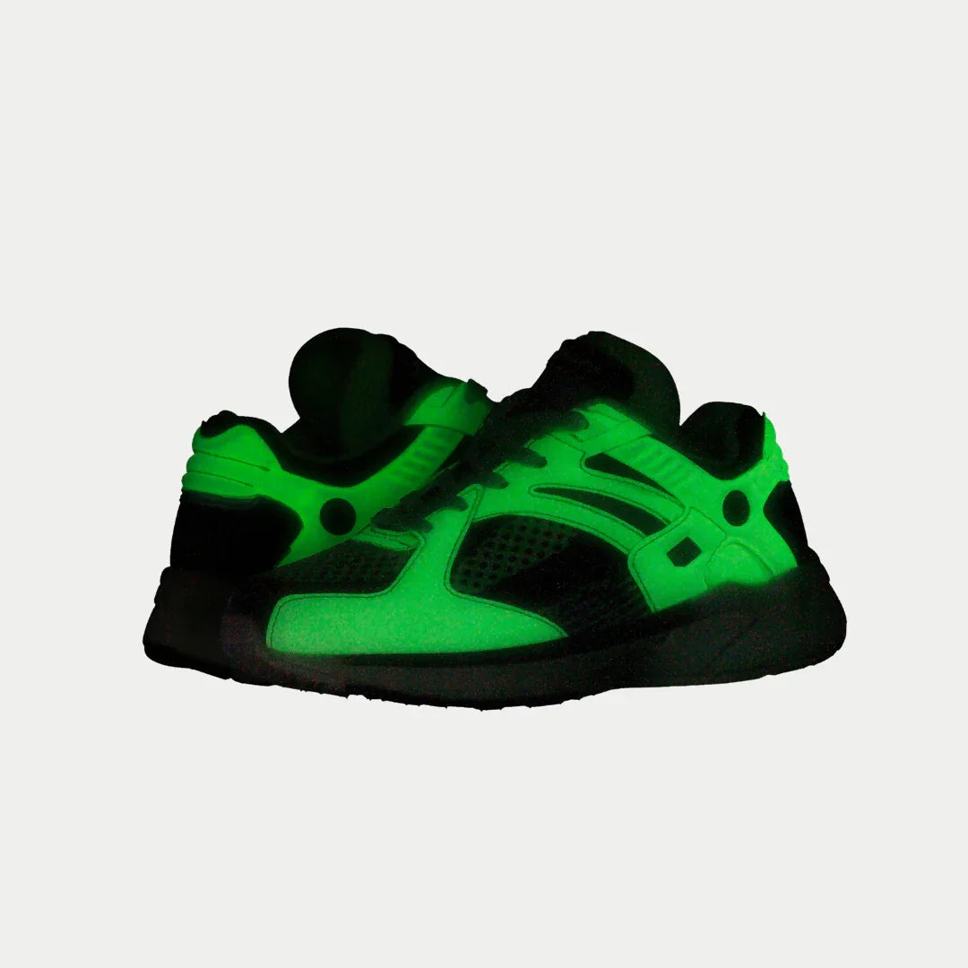 LA Gear Kids Catapult Light-Up x Glow Lowtop | Amarillo neón x Negro