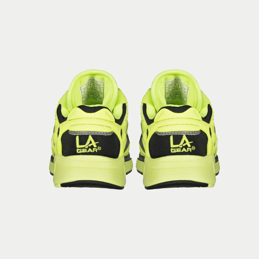 LA Gear Kids Catapult Light-Up x Glow Lowtop | Amarillo neón x Negro