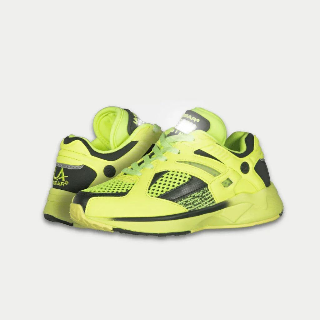 LA Gear Kids Catapult Light-Up x Glow Lowtop | Amarillo neón x Negro
