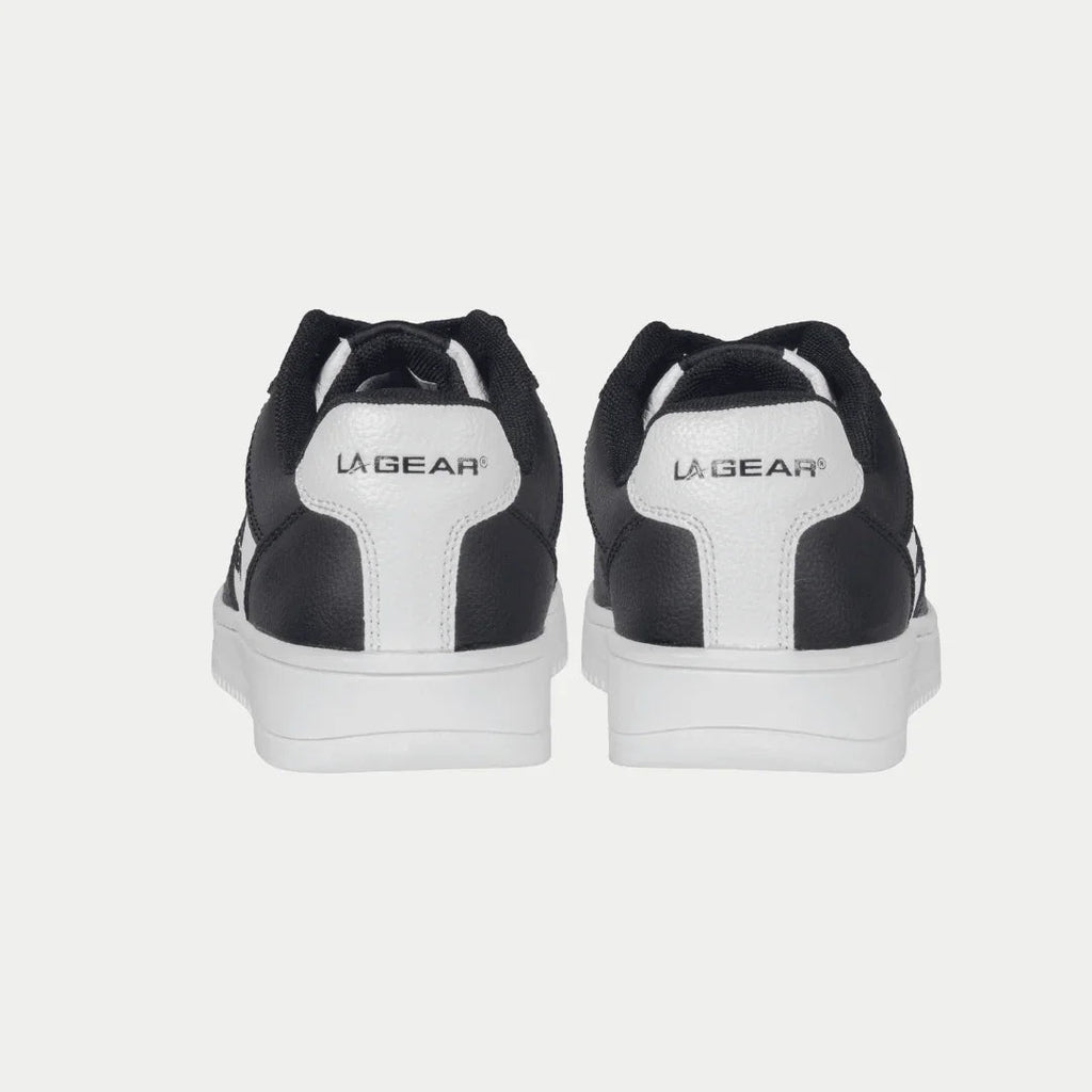 LA Gear Kids Edge Lowtop | Negro x Logotipo Blanco
