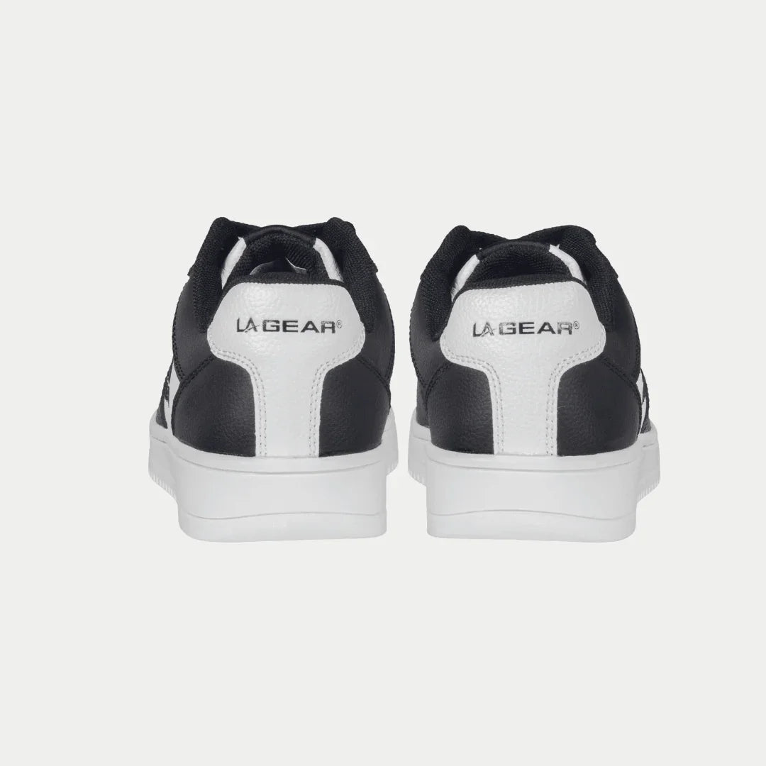 LA Gear Kids Edge Lowtop | Negro x Logotipo Blanco