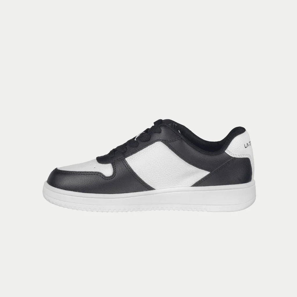 LA Gear Kids Edge Lowtop | Negro x Logotipo Blanco