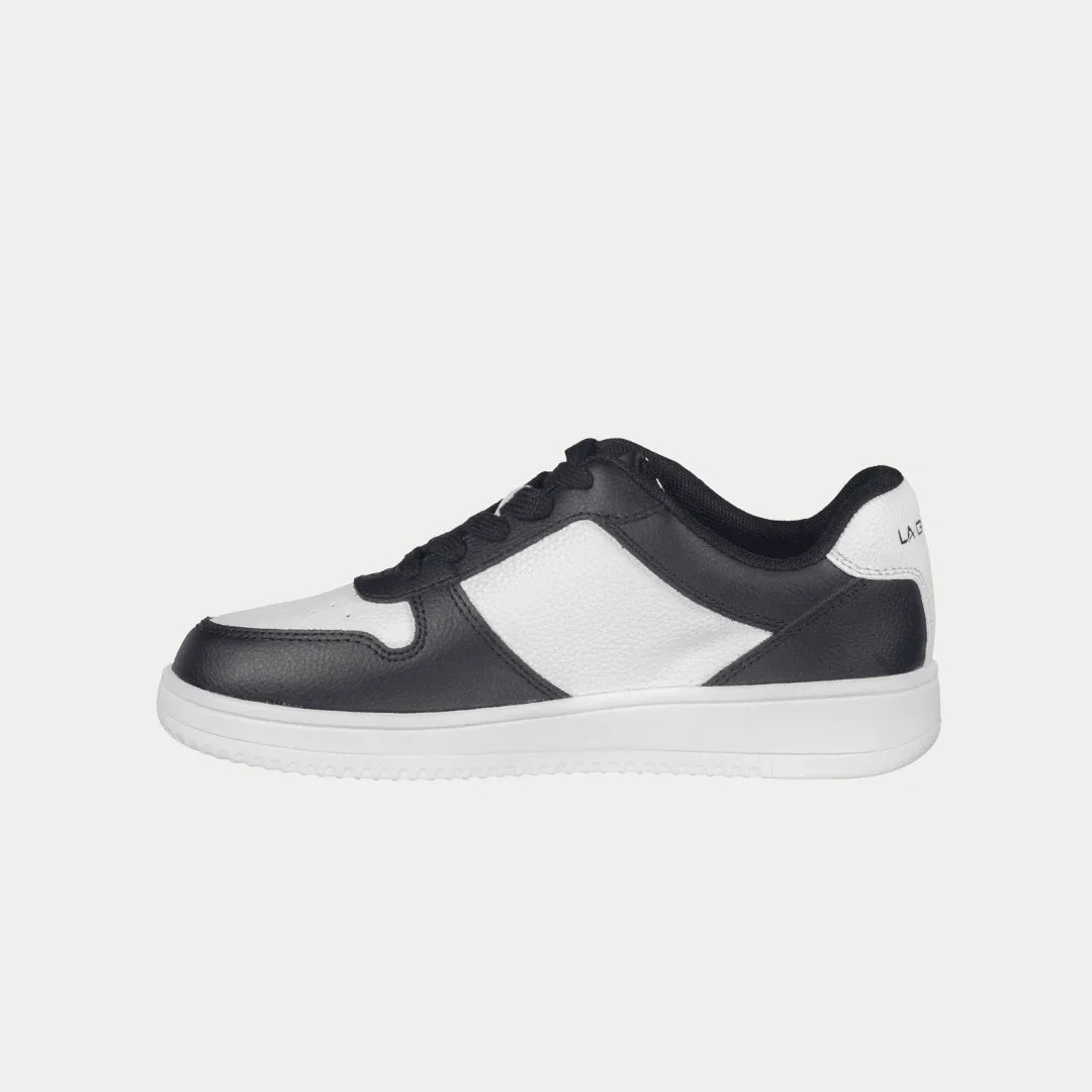 LA Gear Kids Edge Lowtop | Negro x Logotipo Blanco