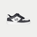 LA Gear Kids Edge Lowtop | Negro x Logotipo Blanco