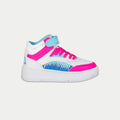 LA Gear Niños Flame Hightop | Blanco x Rosa x Azul