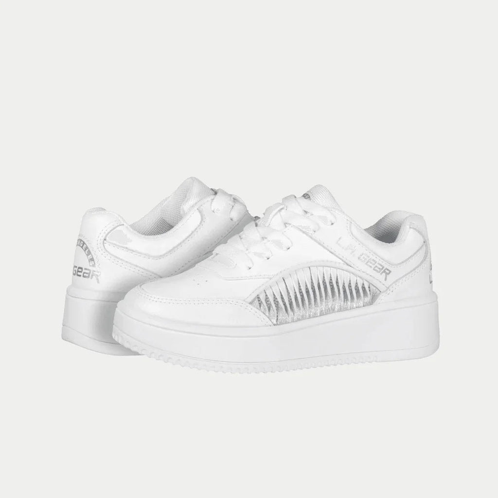 LA Gear Niños Flame Lowtop | Blanco