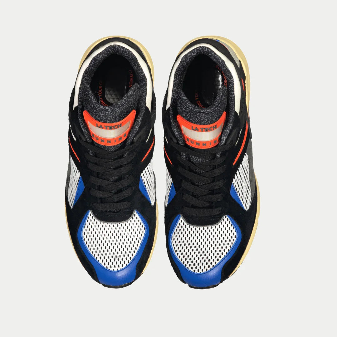 LA Gear para hombre Catapult Light-Up Lowtop | Negro x Naranja