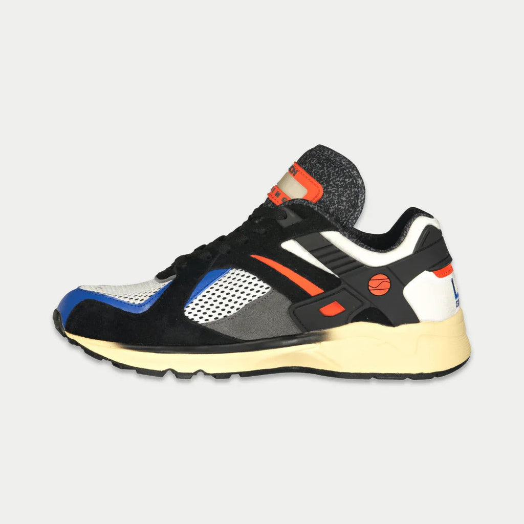 LA Gear para hombre Catapult Light-Up Lowtop | Negro x Naranja
