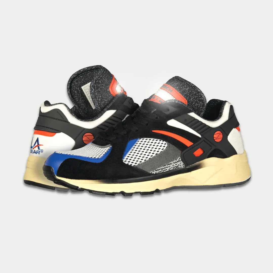 LA Gear para hombre Catapult Light-Up Lowtop | Negro x Naranja
