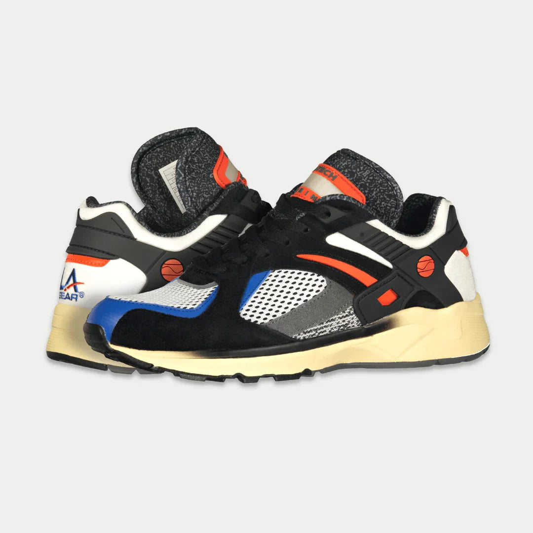 LA Gear para hombre Catapult Light-Up Lowtop | Negro x Naranja