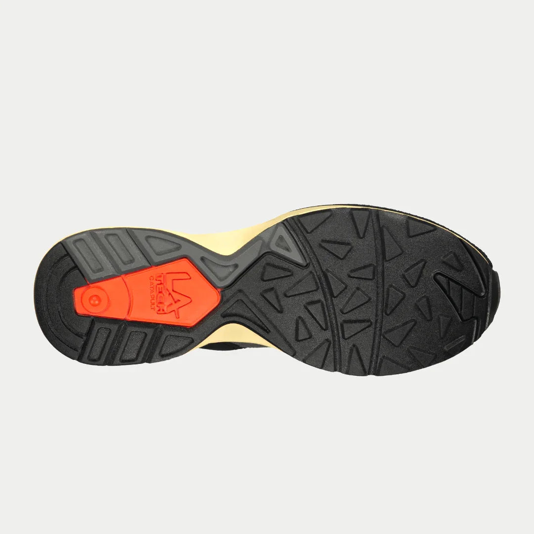 LA Gear para hombre Catapult Light-Up Lowtop | Negro x Naranja