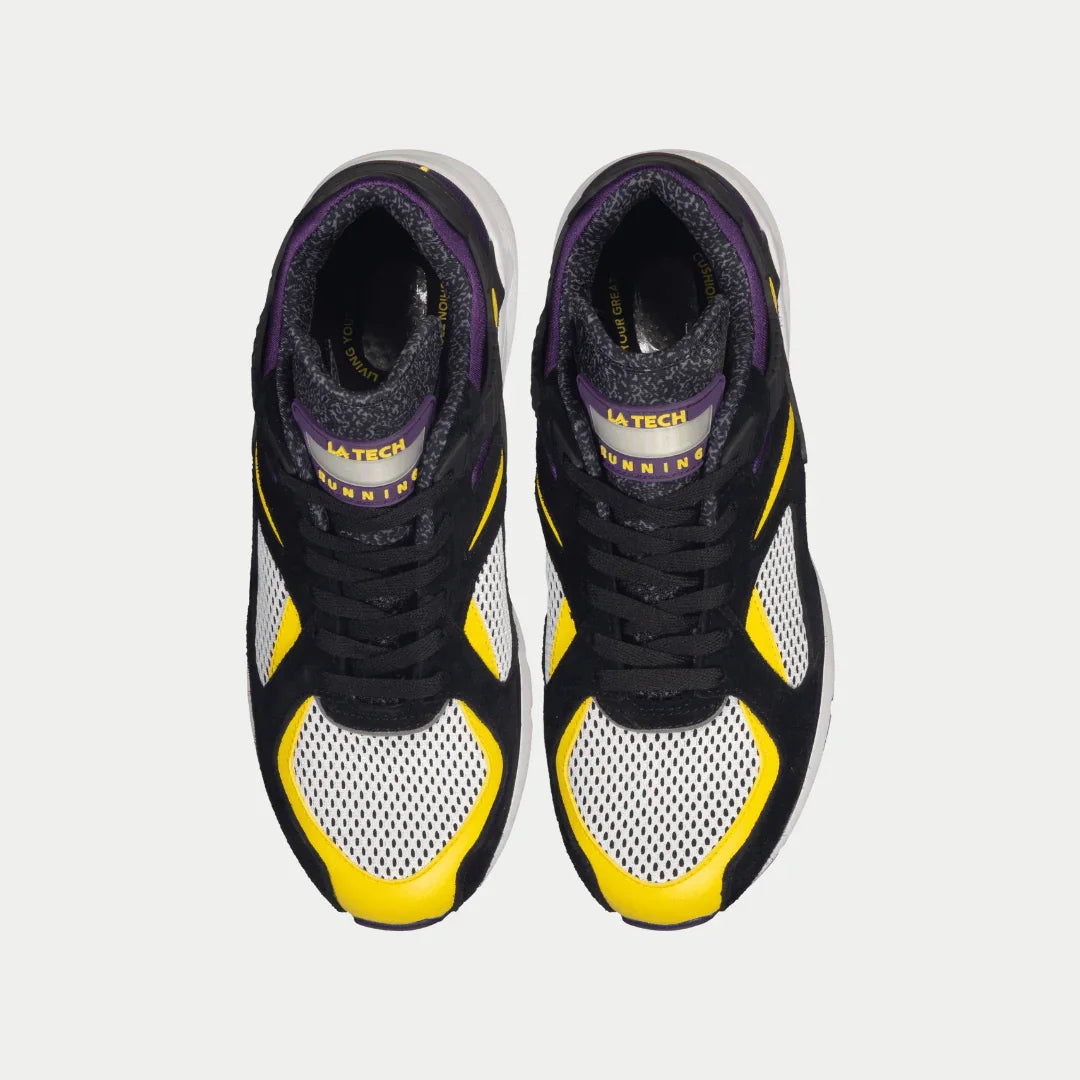 LA Gear Zapatillas Bajas Catapult Light-Up para Hombre | Negro x Morado x Amarillo