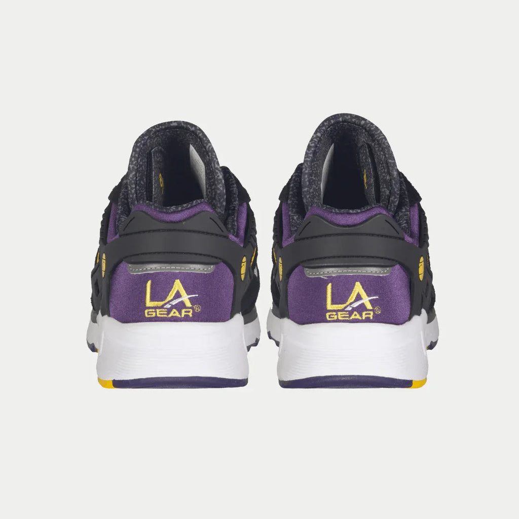 LA Gear Zapatillas Bajas Catapult Light-Up para Hombre | Negro x Morado x Amarillo