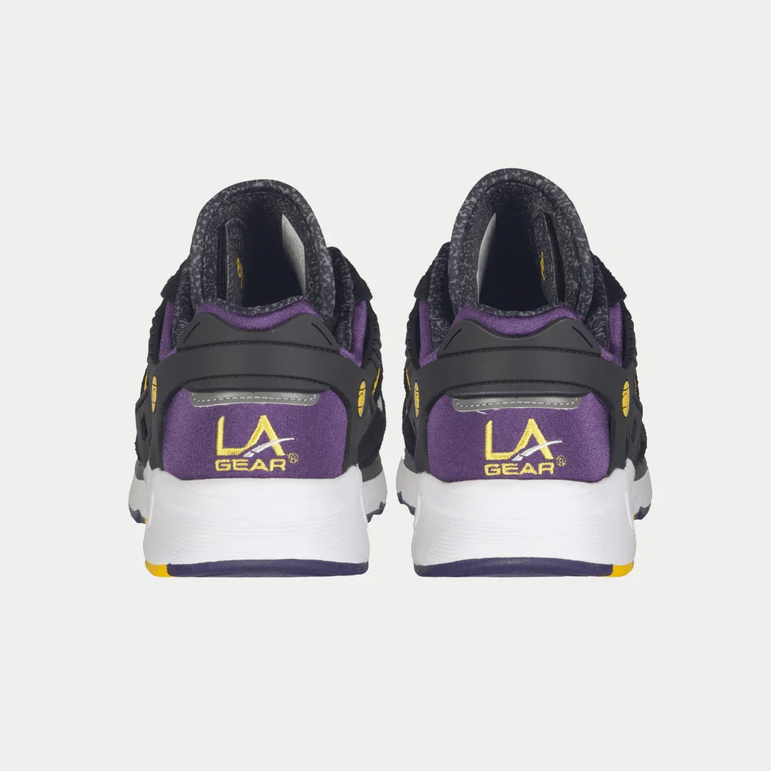 LA Gear Zapatillas Bajas Catapult Light-Up para Hombre | Negro x Morado x Amarillo