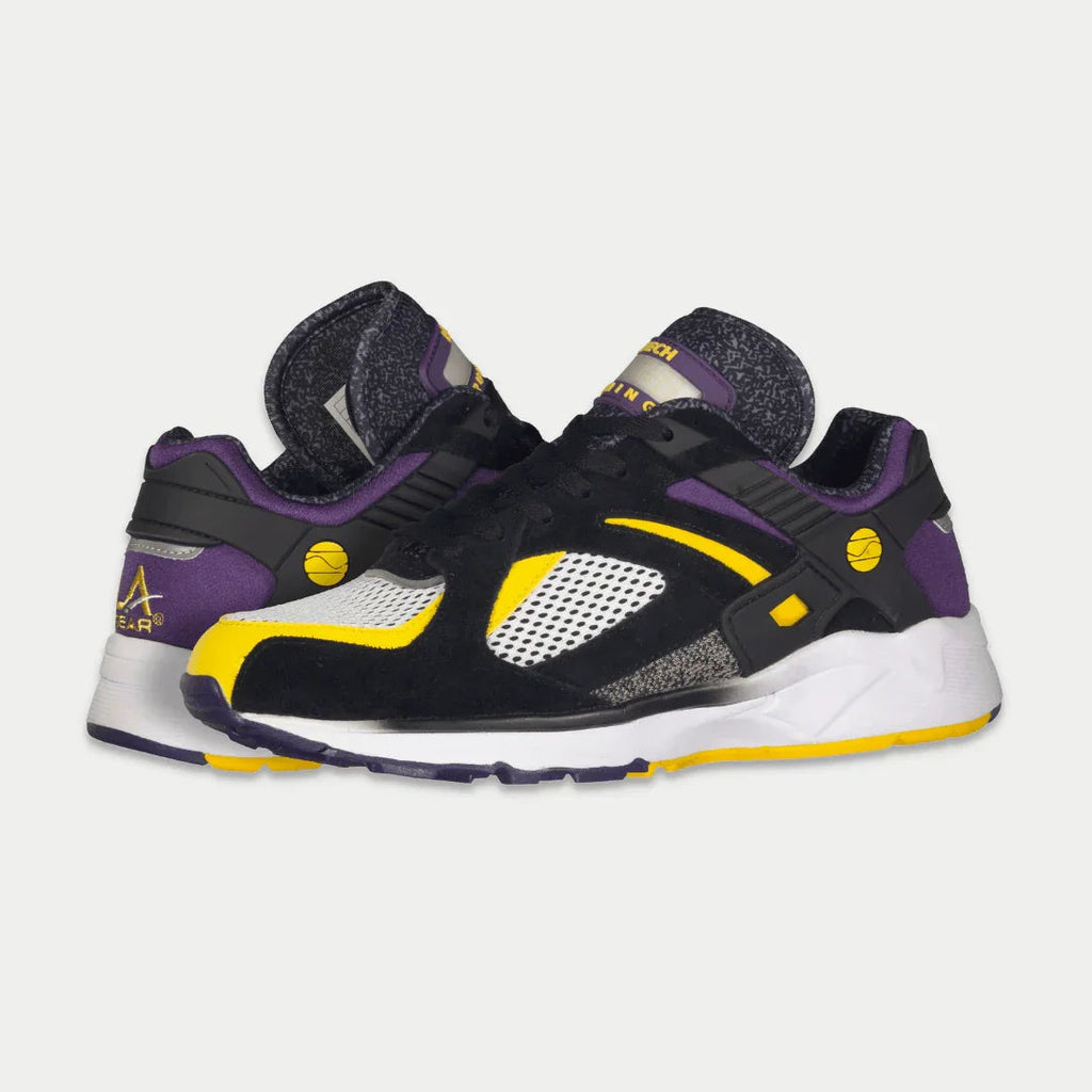 LA Gear Zapatillas Bajas Catapult Light-Up para Hombre | Negro x Morado x Amarillo