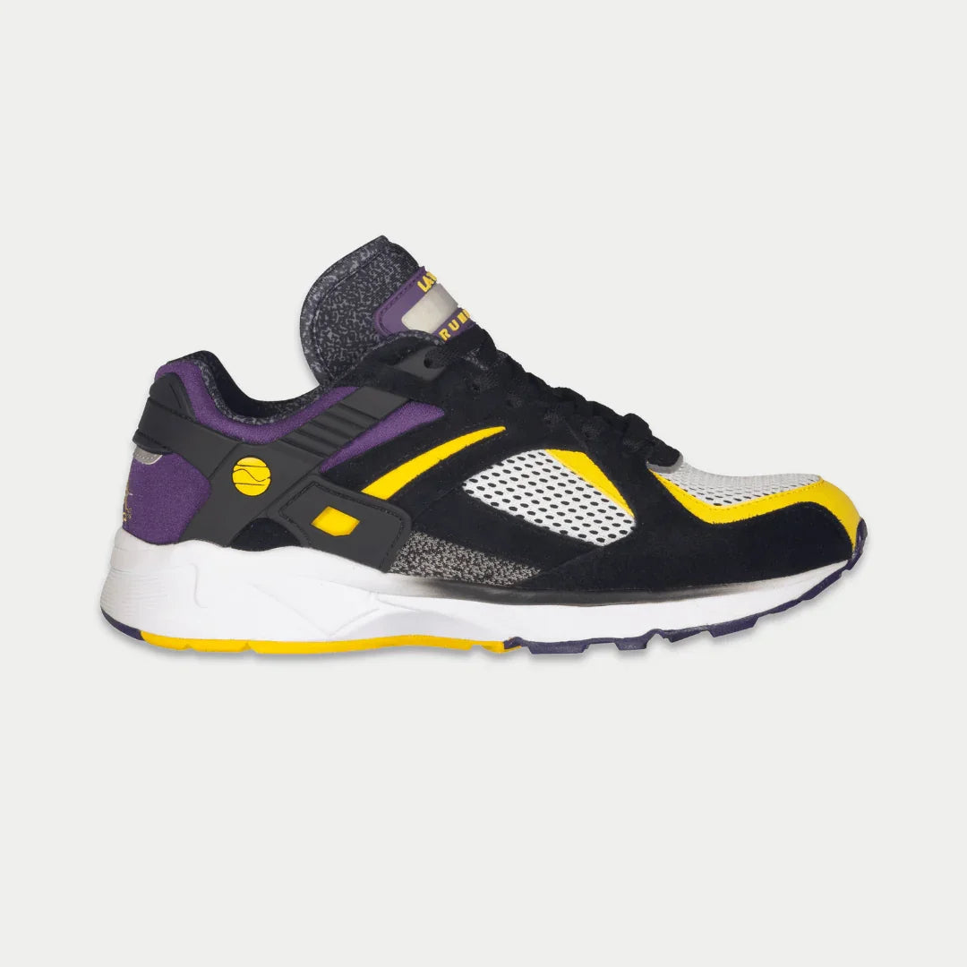 LA Gear Zapatillas Bajas Catapult Light-Up para Hombre | Negro x Morado x Amarillo