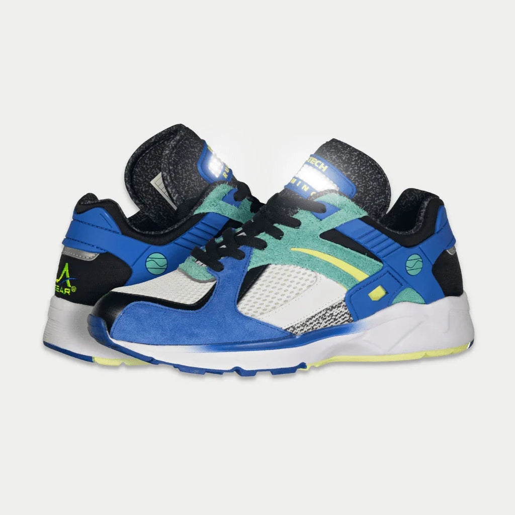 LA Gear Catapult Hombre Zapatillas Bajas con Luces | Azul x Verde