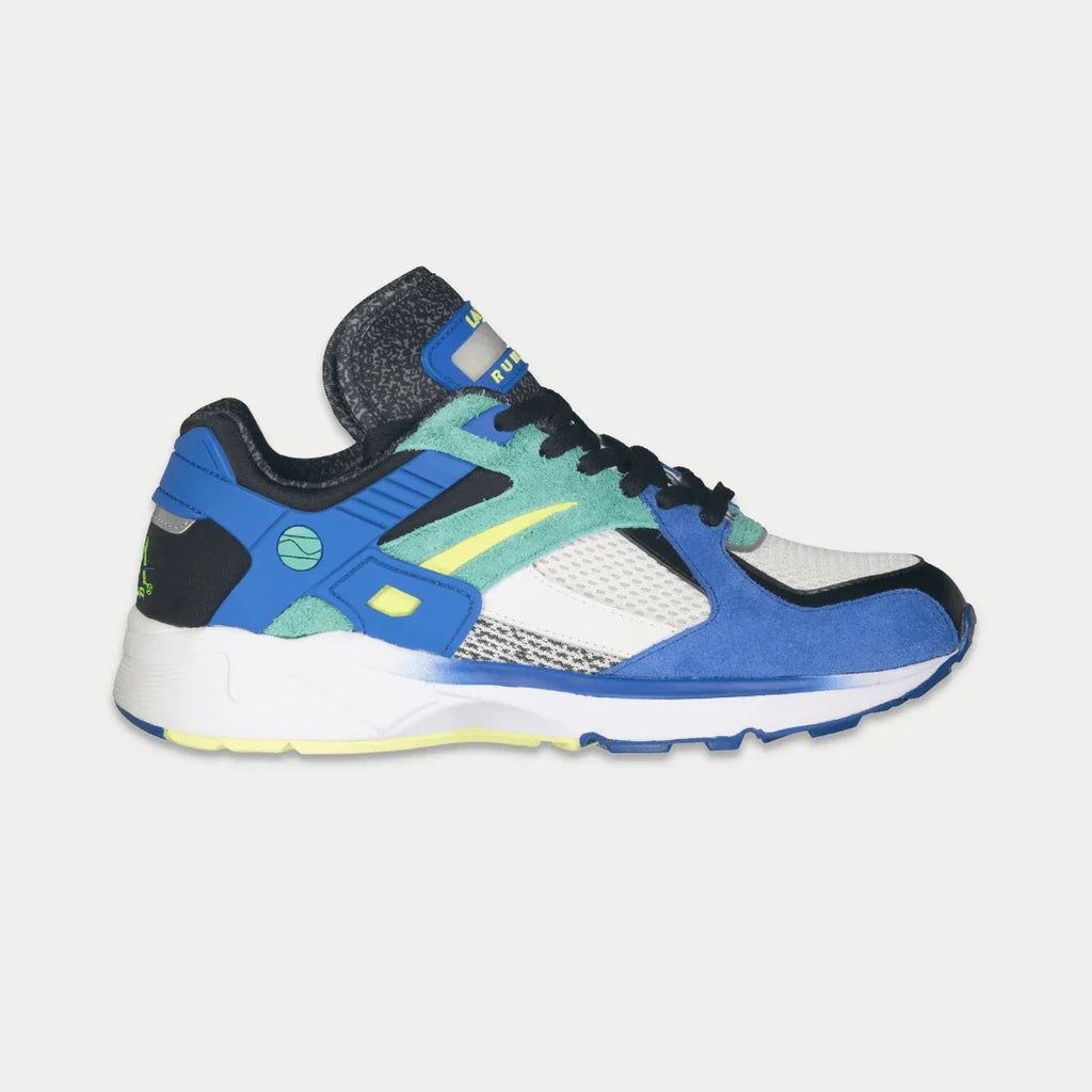 LA Gear Catapult Hombre Zapatillas Bajas con Luces | Azul x Verde