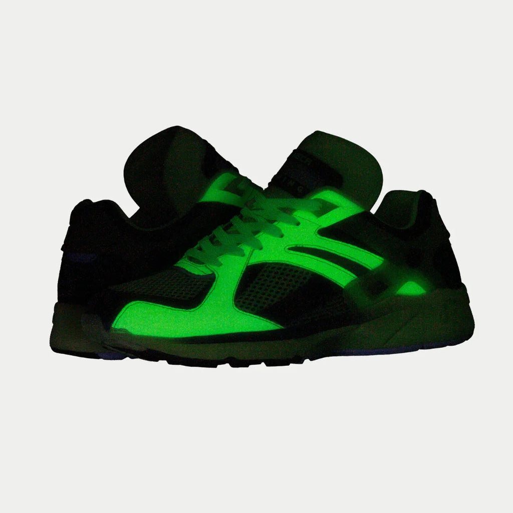 LA Gear para hombre Catapult Light-Up x Glow Lowtop | Amarillo neón x Negro
