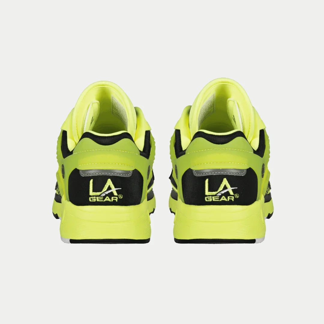 LA Gear para hombre Catapult Light-Up x Glow Lowtop | Amarillo neón x Negro