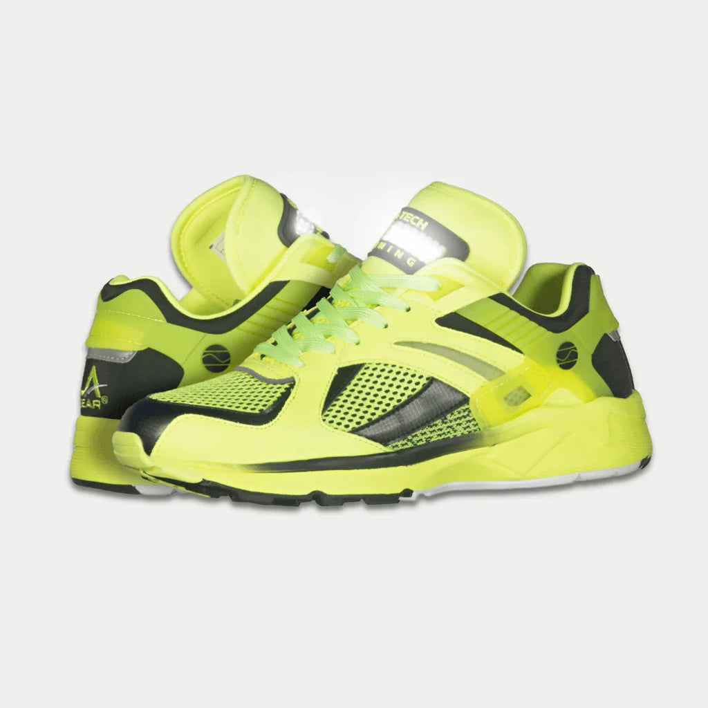LA Gear para hombre Catapult Light-Up x Glow Lowtop | Amarillo neón x Negro