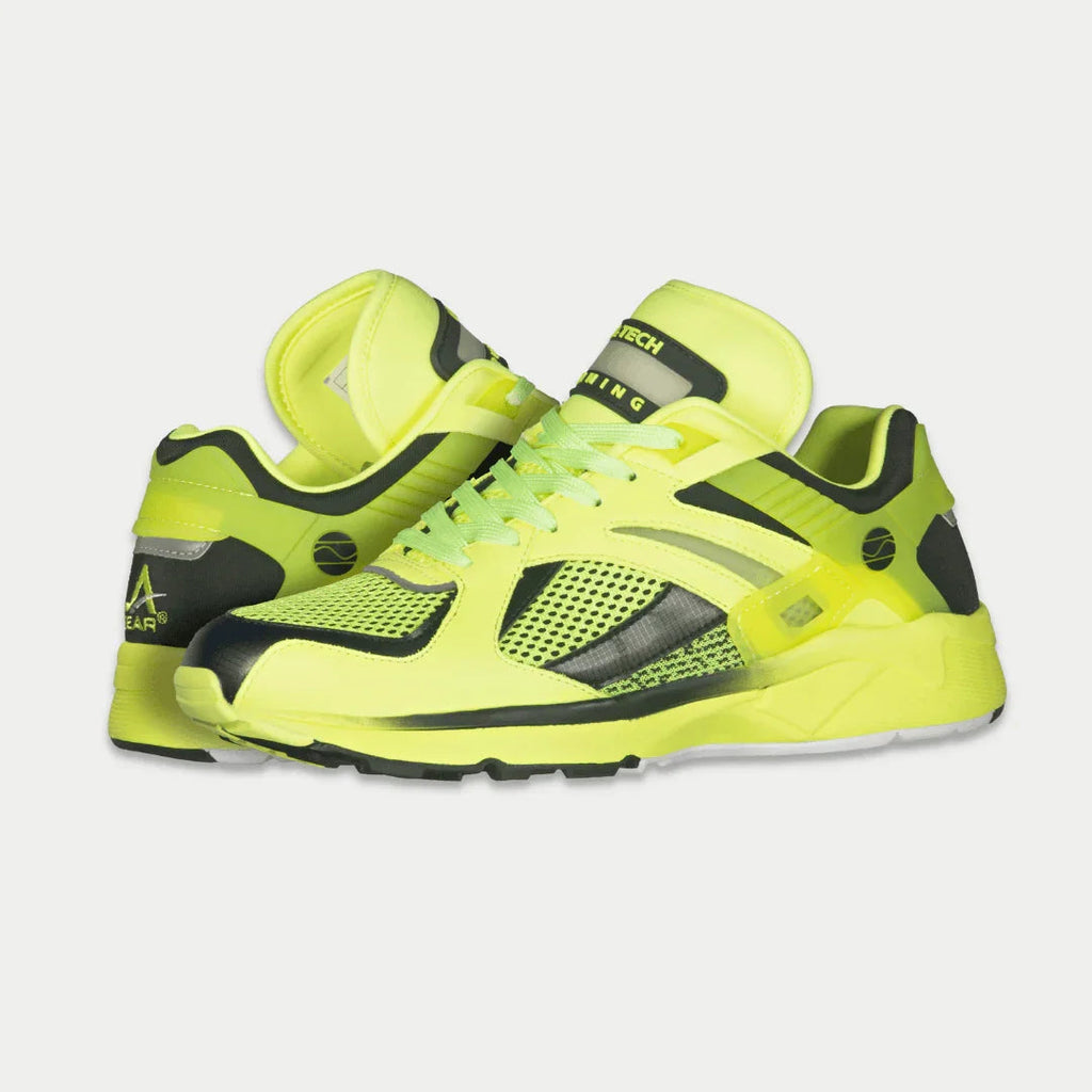 LA Gear para hombre Catapult Light-Up x Glow Lowtop | Amarillo neón x Negro