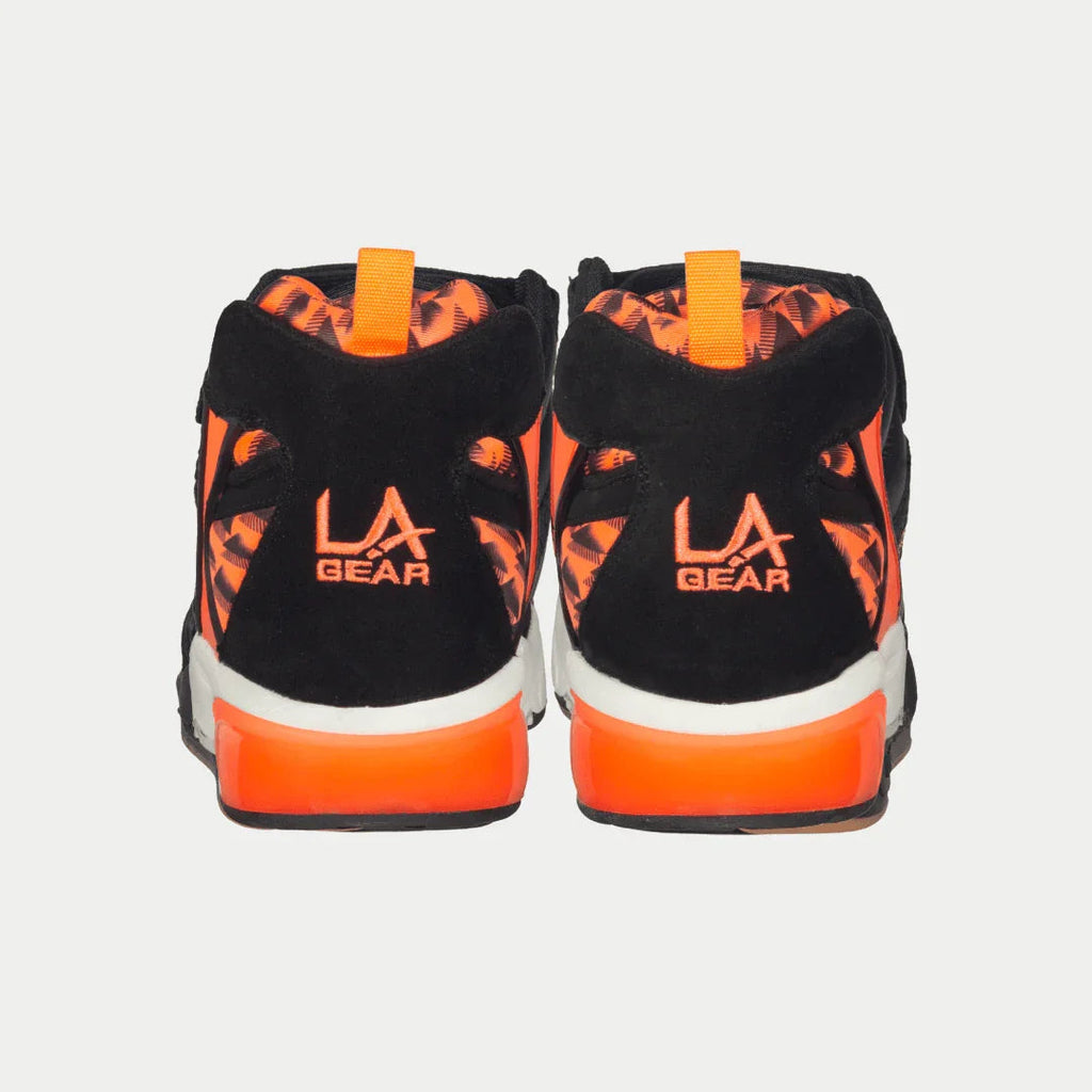 LA Gear de hombre Turbo Light-Up Mid | Negro x Rojo neón