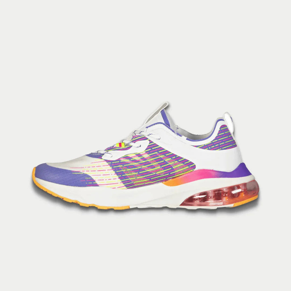 LA Gear Zapatillas Bajas Artesia de Mujer | Blanco x Morado x Naranja