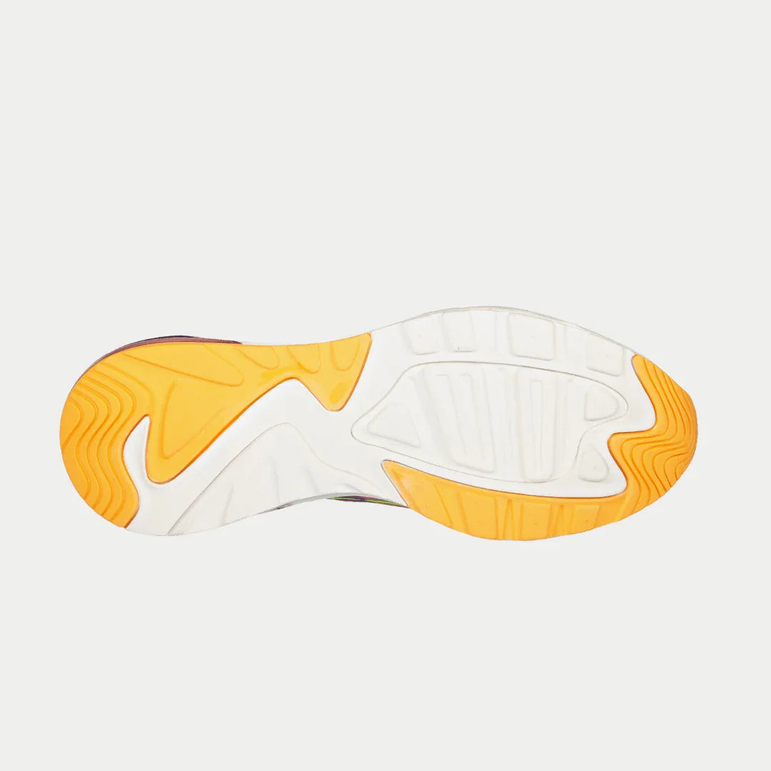 LA Gear Zapatillas Bajas Artesia de Mujer | Blanco x Morado x Naranja