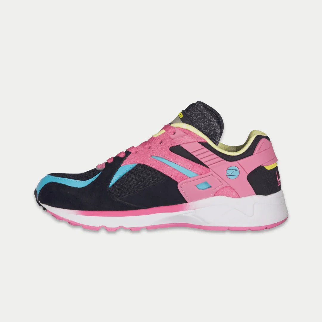 LA Gear Catapult Luminosas Bajas de Mujer | Negro x Rosa