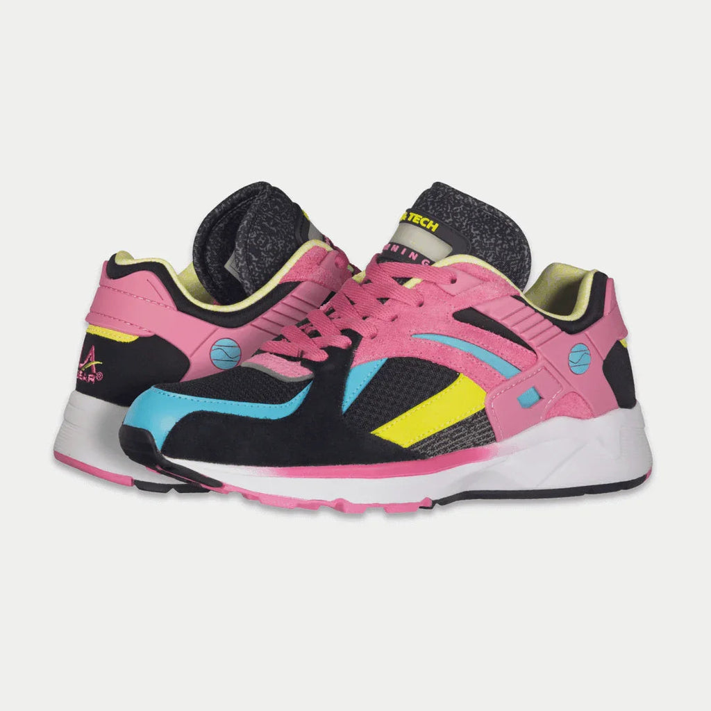 LA Gear Catapult Luminosas Bajas de Mujer | Negro x Rosa
