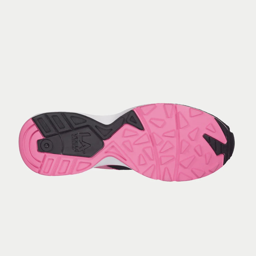 LA Gear Catapult Luminosas Bajas de Mujer | Negro x Rosa