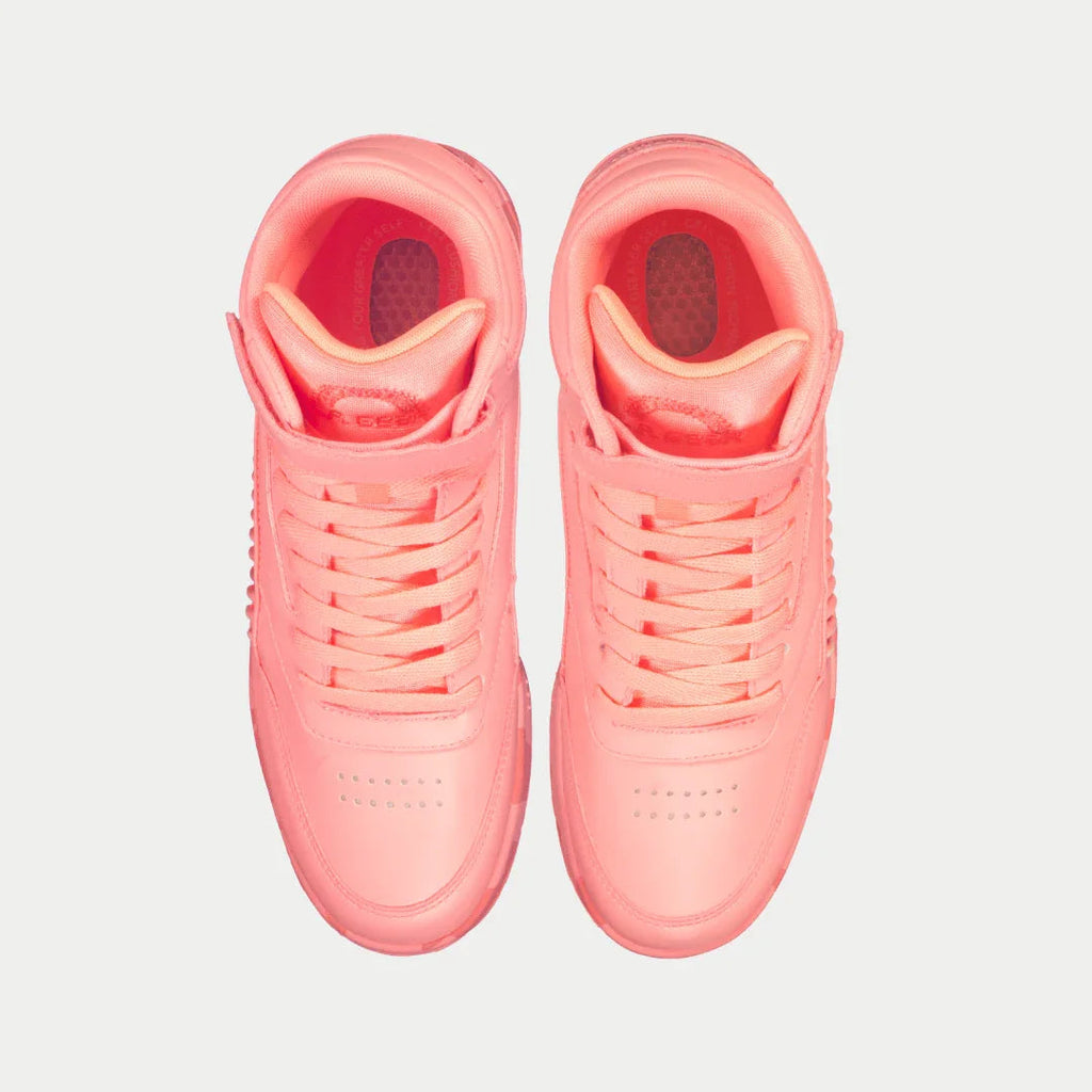 LA Gear Zapatillas Altas Flame para Mujer | Melocotón Neón Luminoso