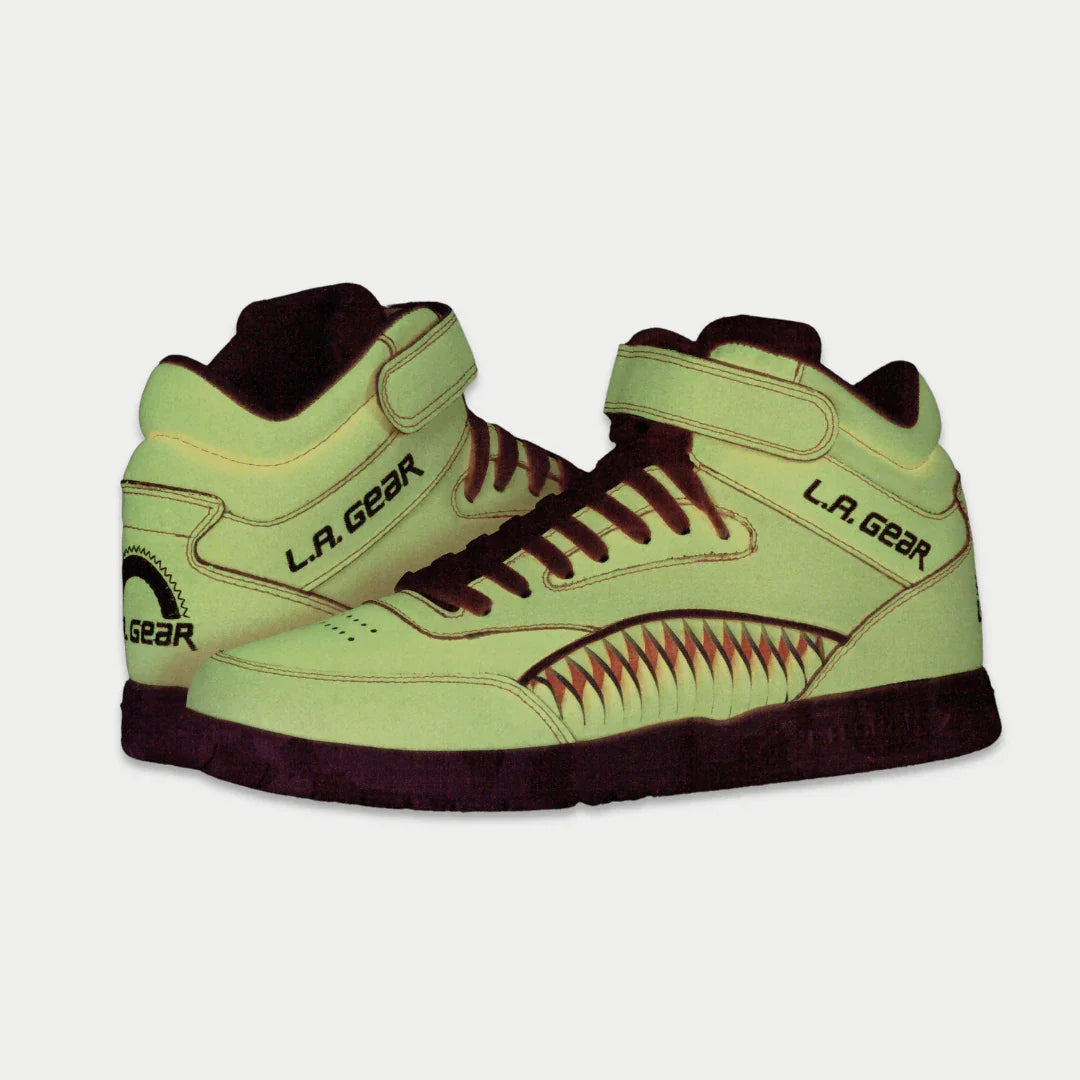 LA Gear Zapatillas Altas Flame para Mujer | Melocotón Neón Luminoso