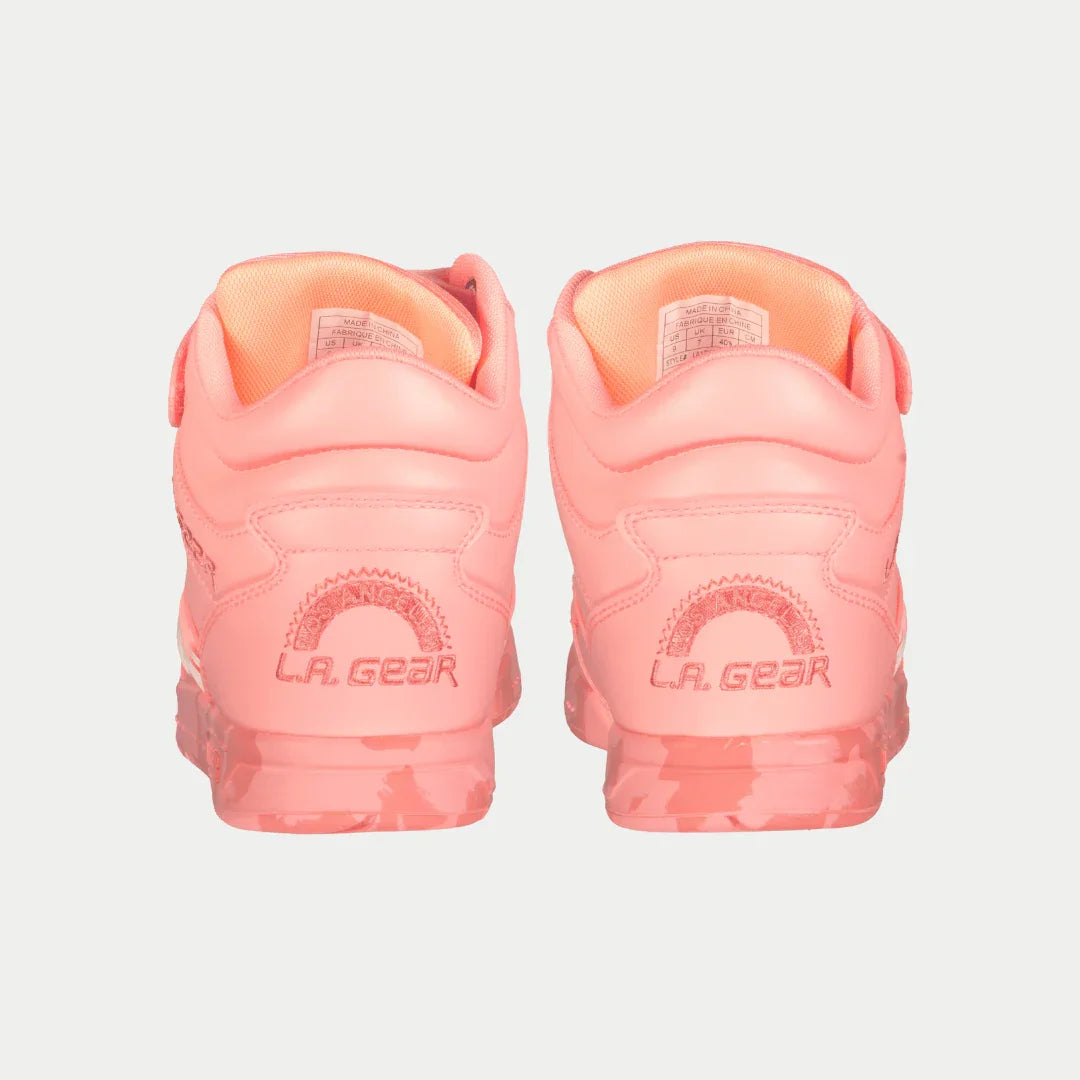 LA Gear Zapatillas Altas Flame para Mujer | Melocotón Neón Luminoso
