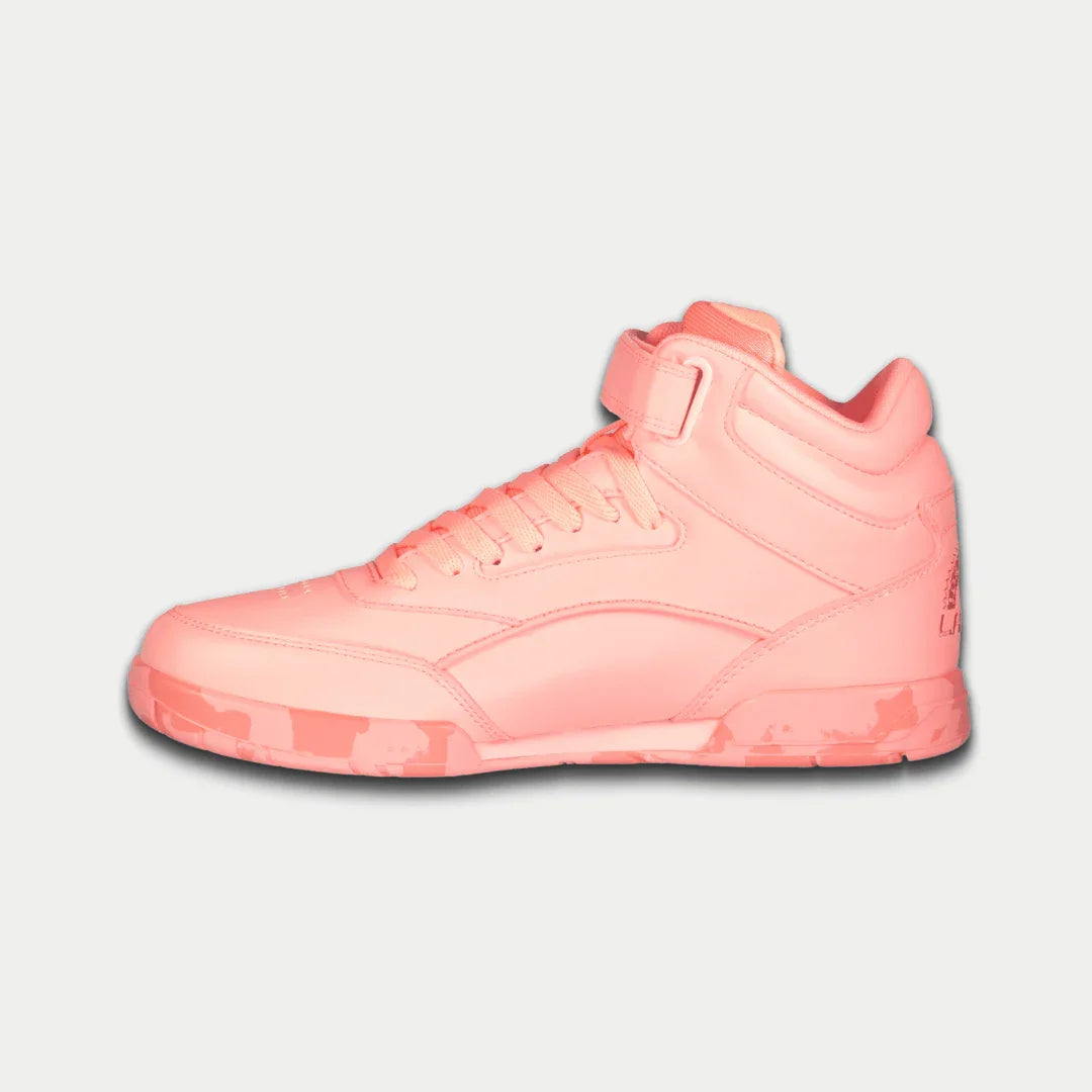 LA Gear Zapatillas Altas Flame para Mujer | Melocotón Neón Luminoso