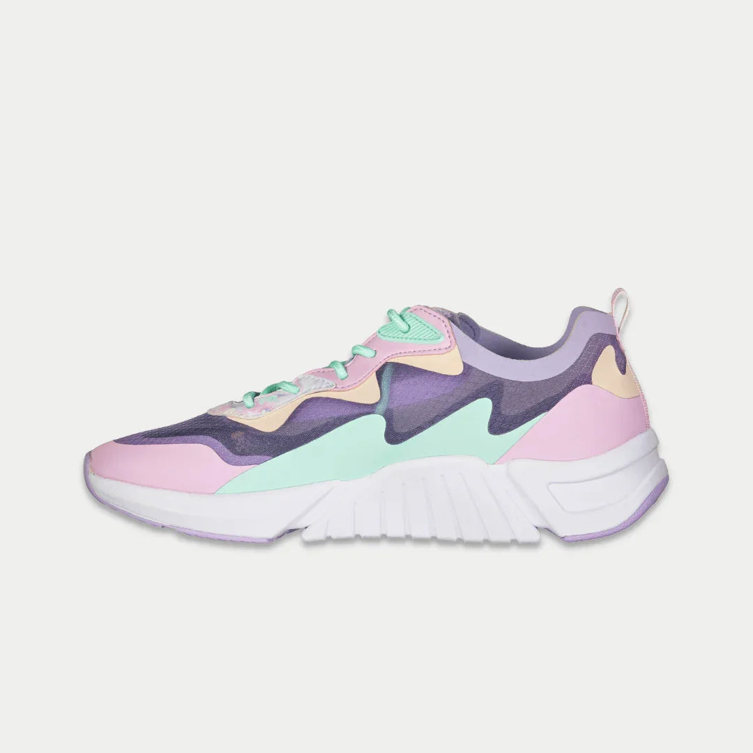 LA Gear Zapatillas Mid-City Lowtop para mujer | Lavanda x Rosa
