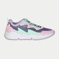 LA Gear Zapatillas Mid-City Lowtop para mujer | Lavanda x Rosa